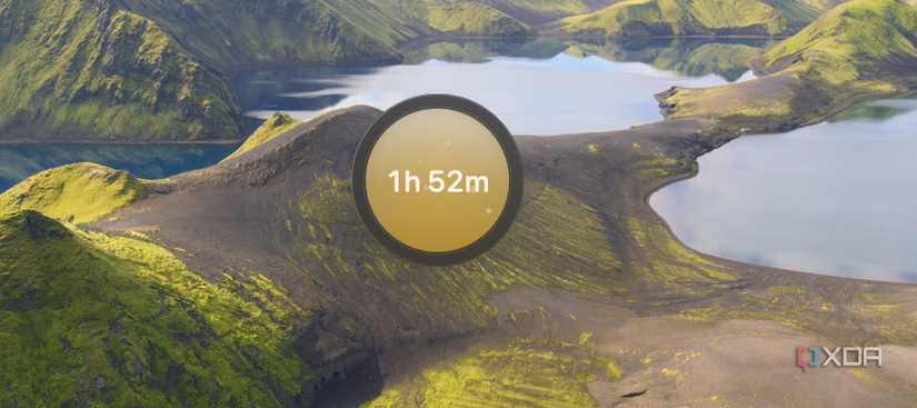 A Liquid Timer on the screen.