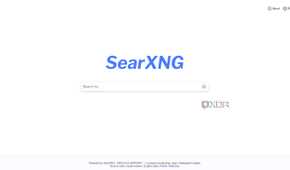 SearXNG self hosted search engine