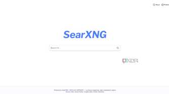 SearXNG self hosted search engine