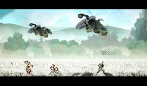A screenshot of Joe and the EME Corp in Shinobi: Art of Vengeance