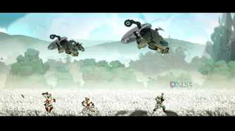 A screenshot of Joe and the EME Corp in Shinobi: Art of Vengeance