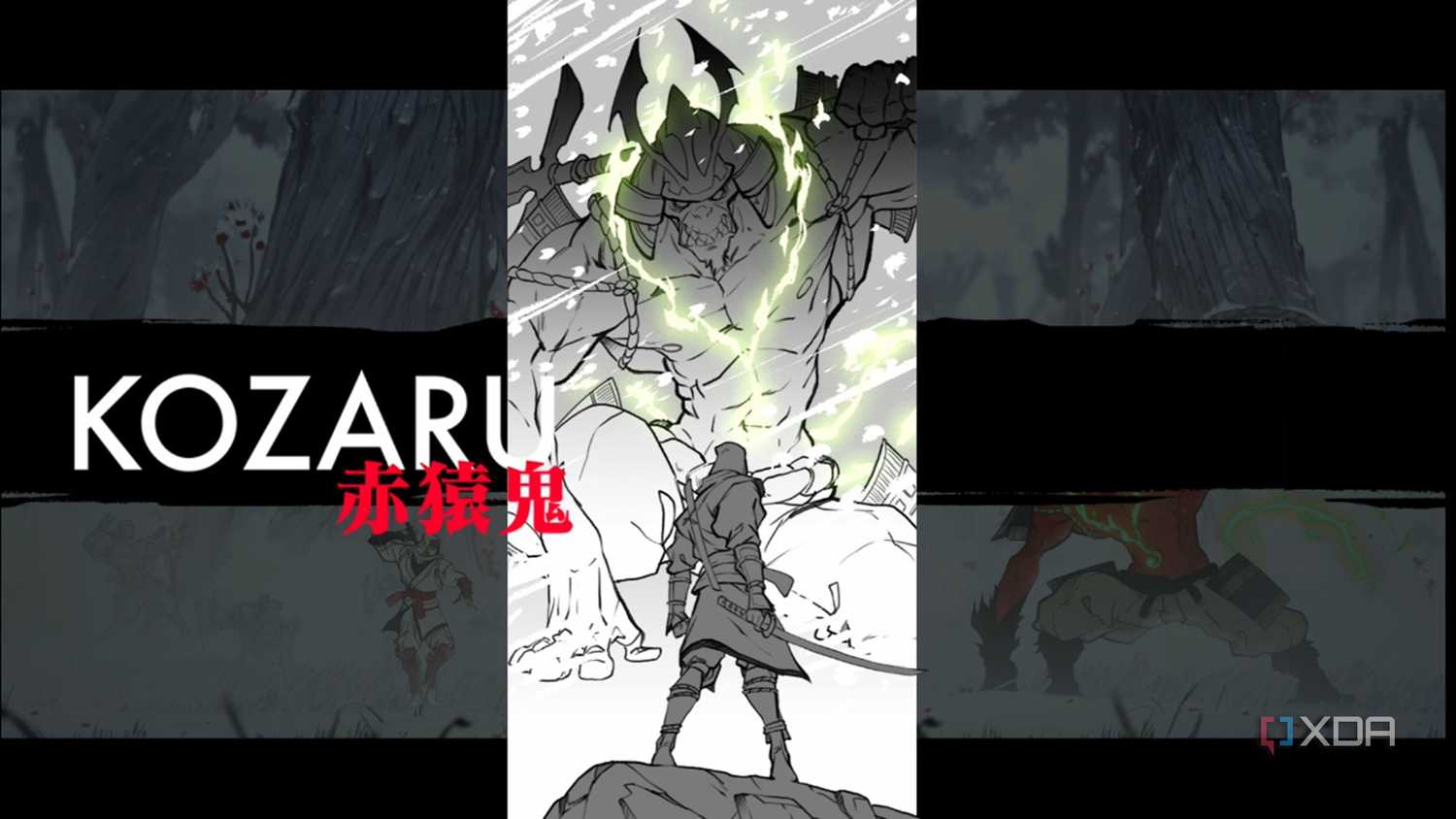 A screenshot of a boss battle starting in Shinobi: Art of Vengeance