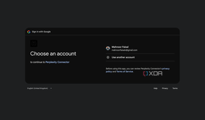 Signing into Comet with a Google account