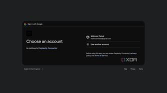 Signing into Comet with a Google account