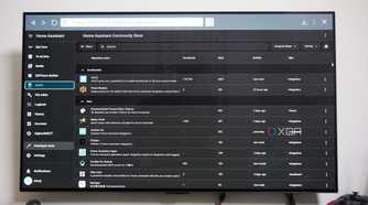 HACS view in Home Assistant on TV