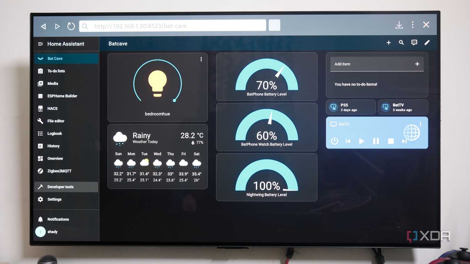 Home Assistant on TV