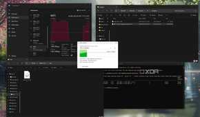 File transfer taking place with SMB Multichannel enabled on Windows 11