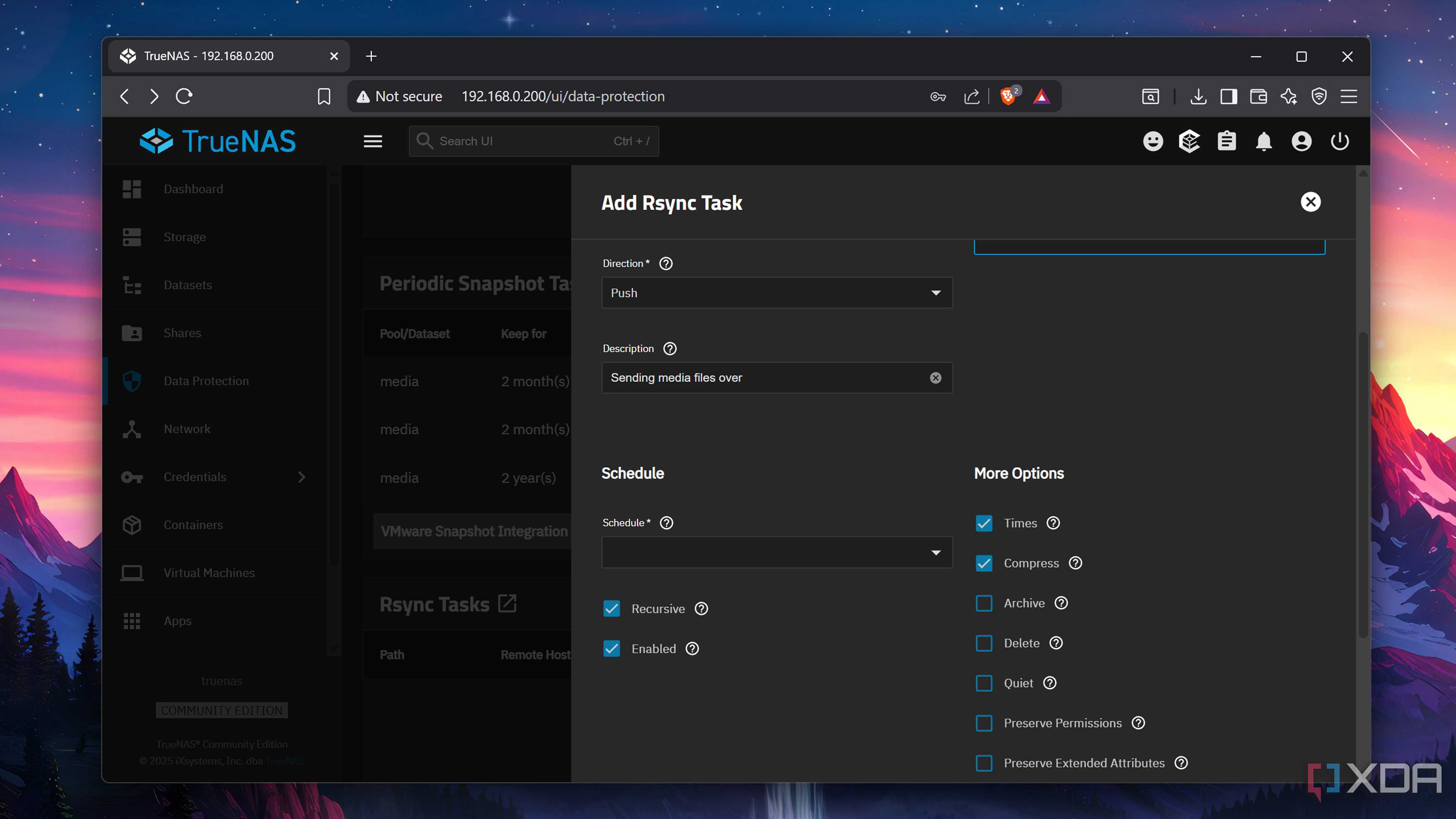 Creating an Rsync Task in TrueNAS