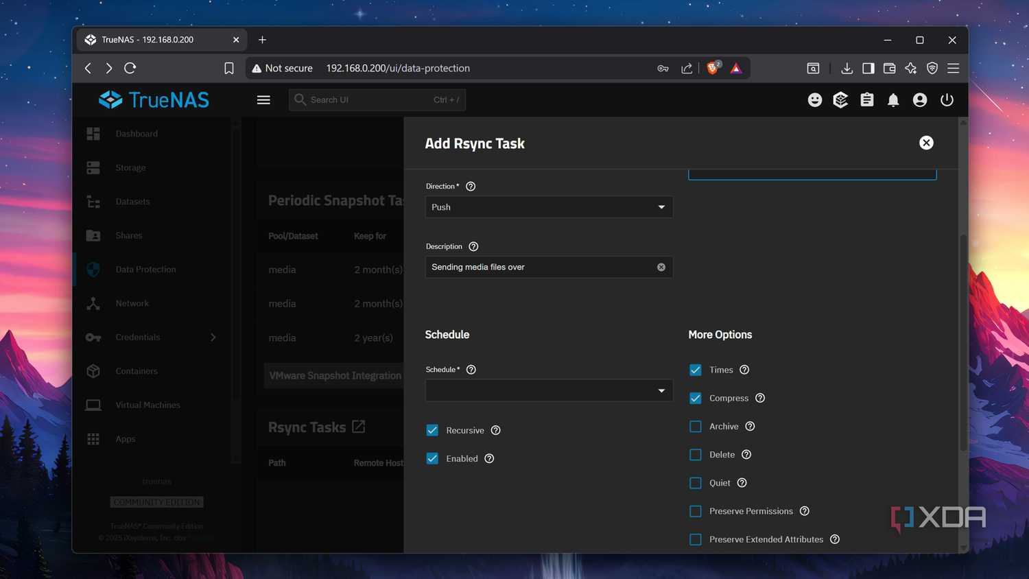 Creating an Rsync Task in TrueNAS