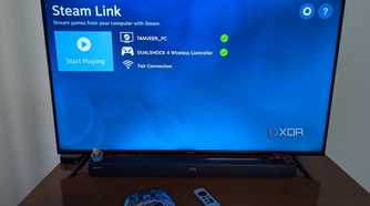 Steam Link running on Apple TV showing the main screen