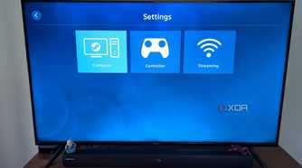 Steam Link running on Apple TV showing Computer settings
