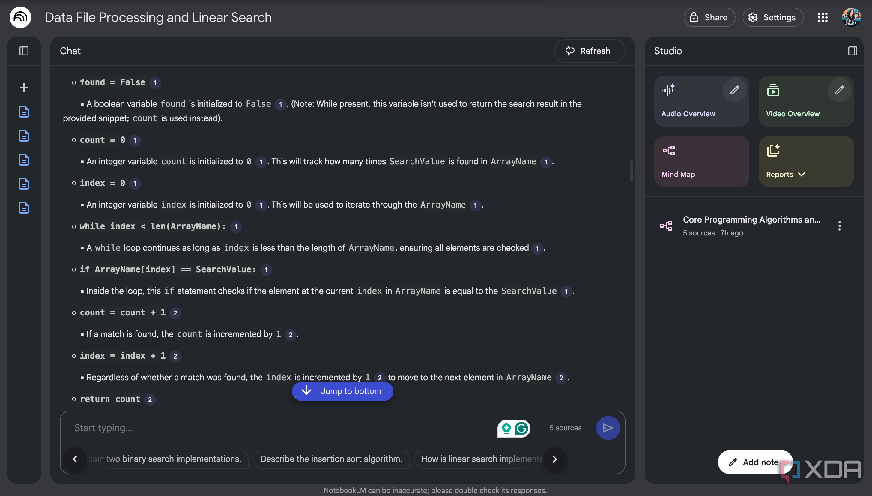 step by step breakdwon of NotebookLM code