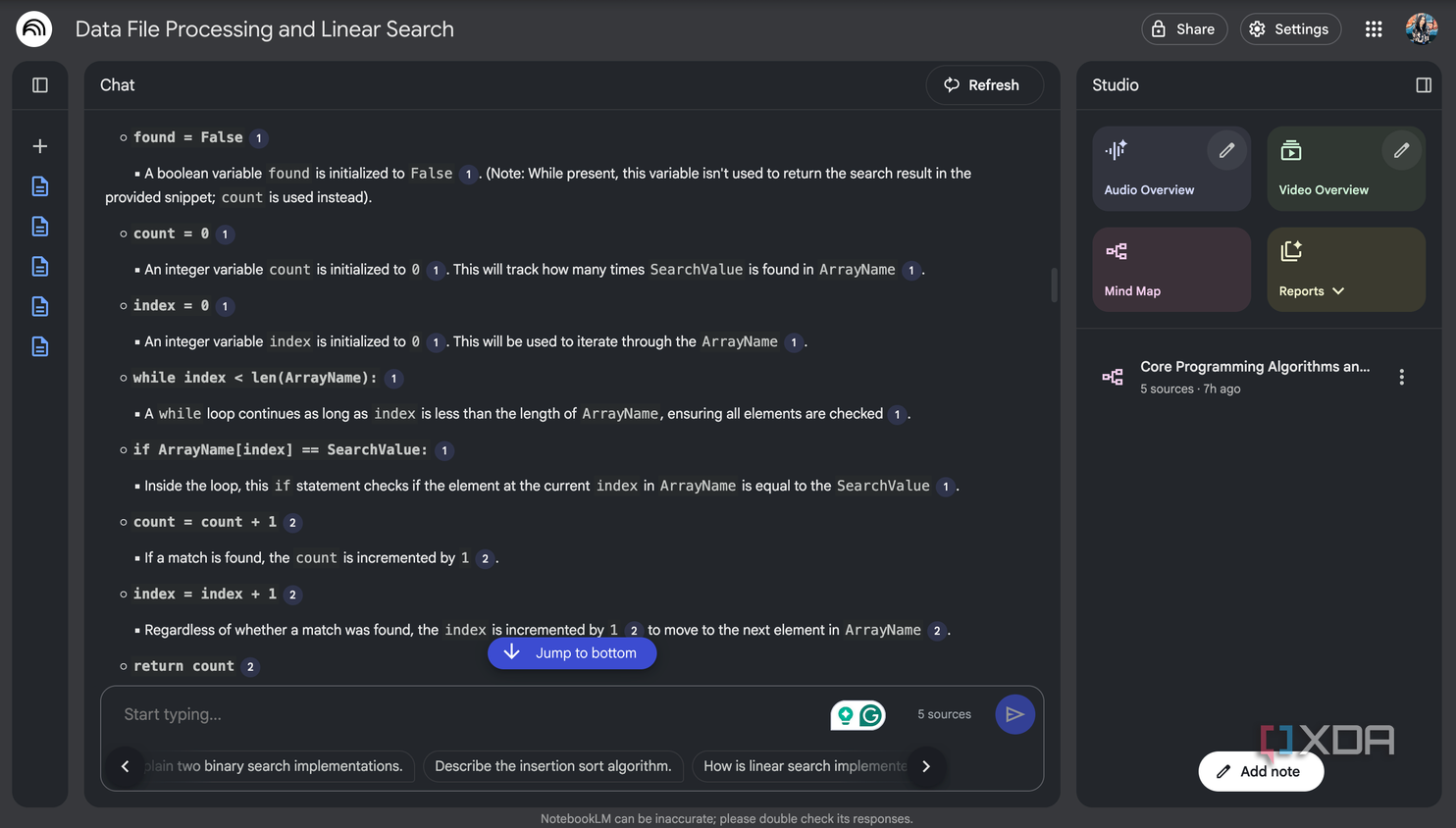 step by step breakdwon of NotebookLM code