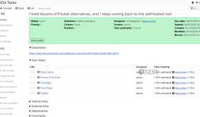 Sub tasks visible under tasks in Kanboard