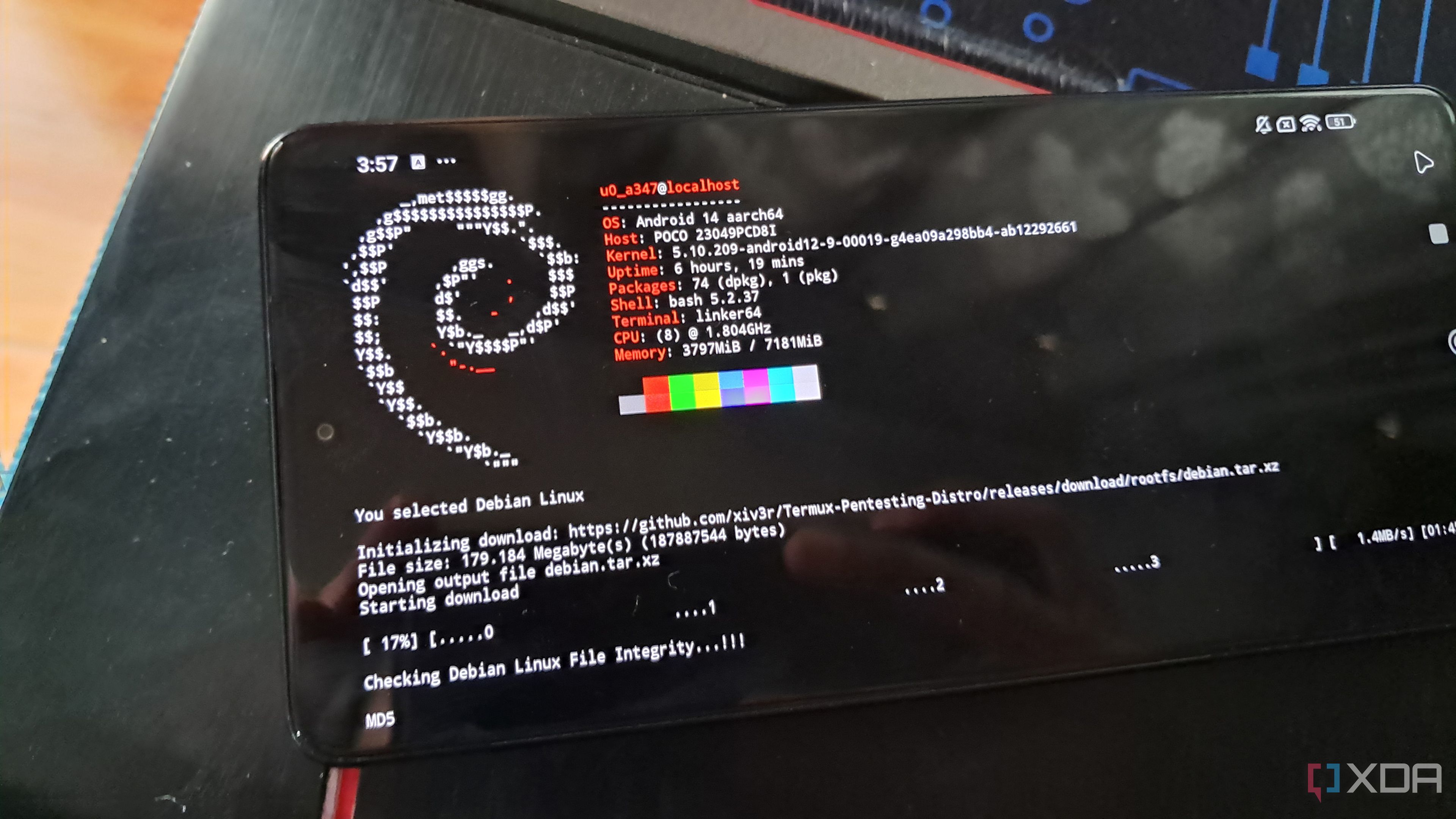 Installing Debian via Termux