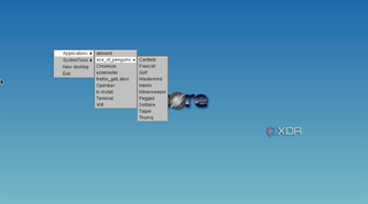 Tiny Core default FLWM desktop environment
