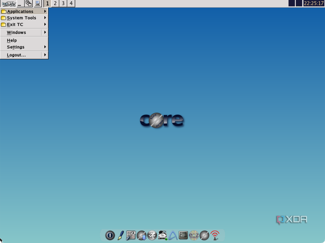 Tiny Core ICE Window Manager desktop environment