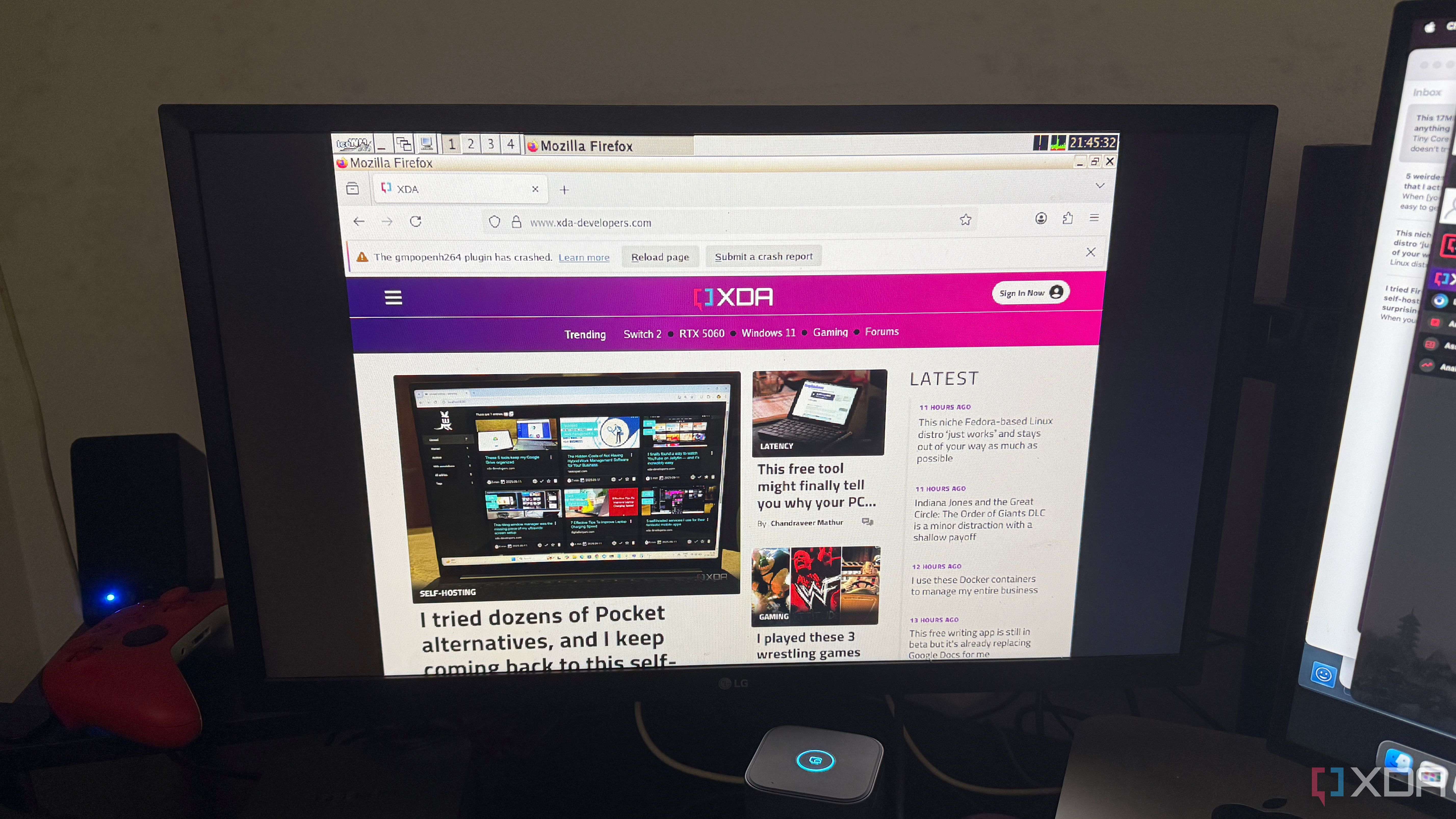 Tiny Core Linux running on PC