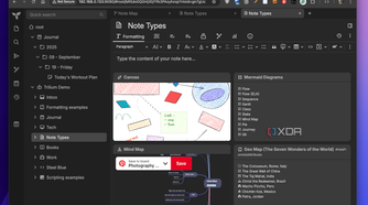 Trilium notes types