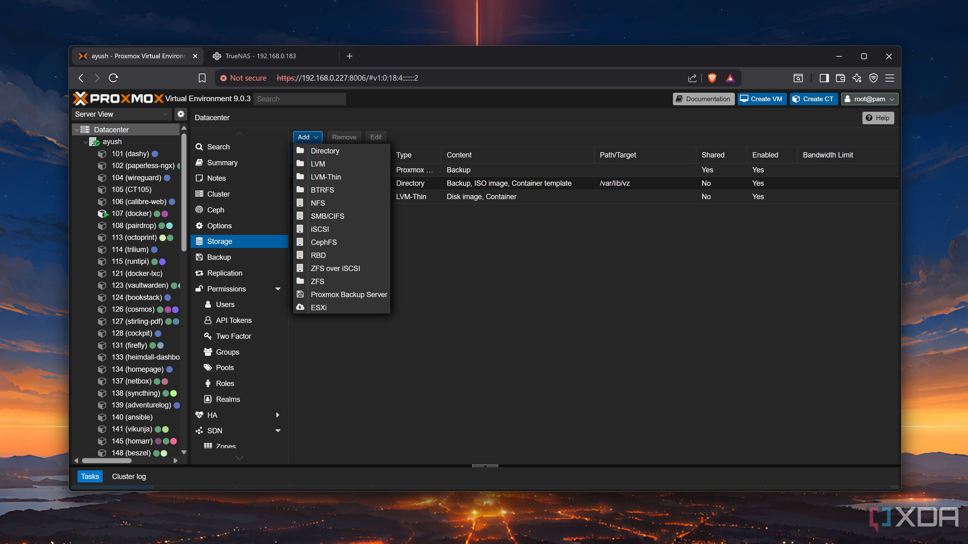 Adding an SMB share to Proxmox