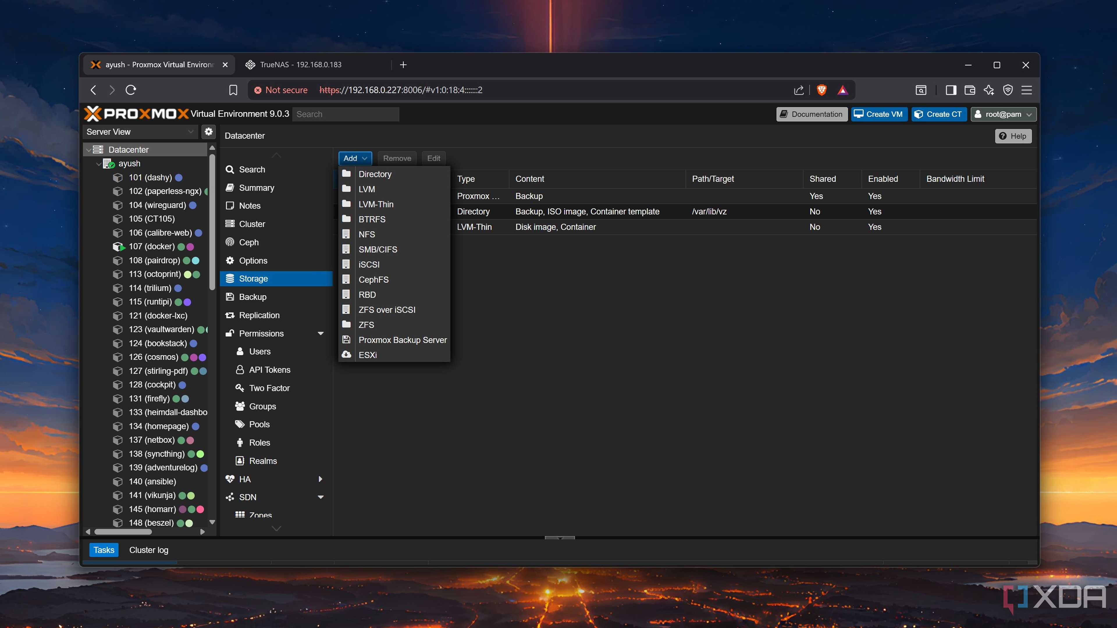 Adding an SMB share to Proxmox