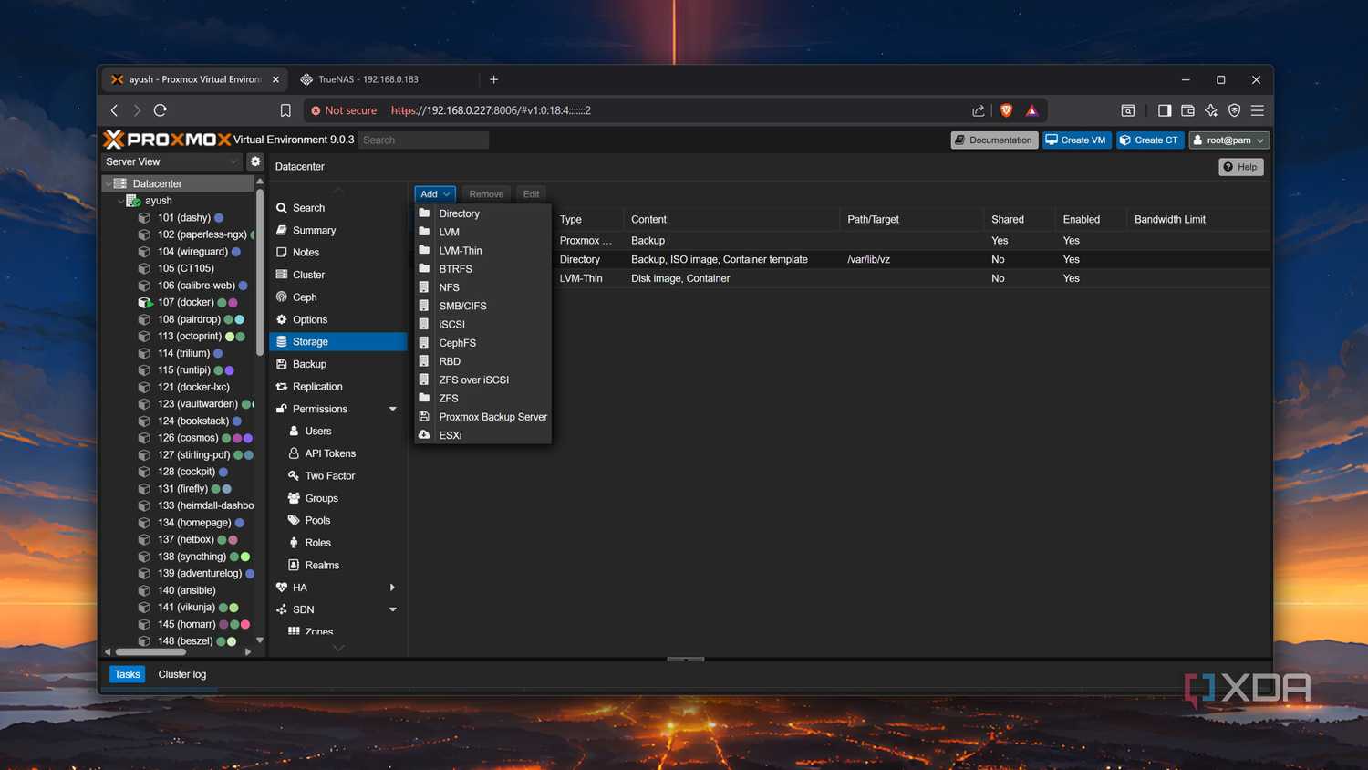Adding an SMB share to Proxmox