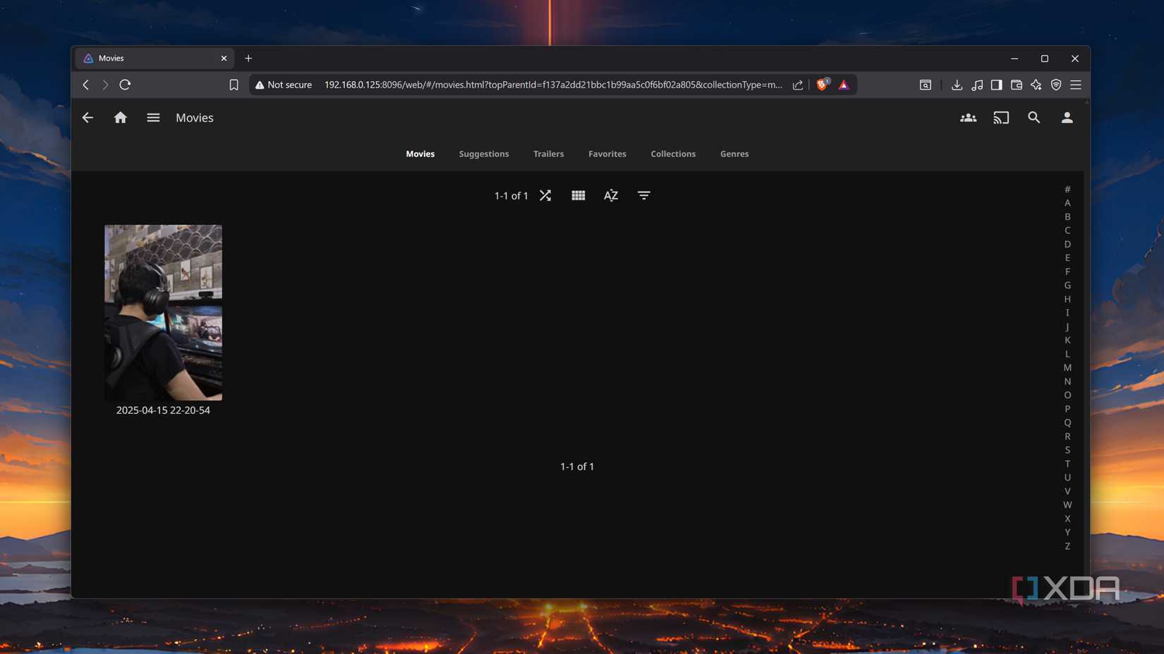 Uploading a video to Jellyfin