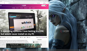 Ubuntu Cinnamon browsing XDA articles