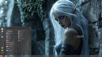 Ubuntu Cinnamon desktop with start menu