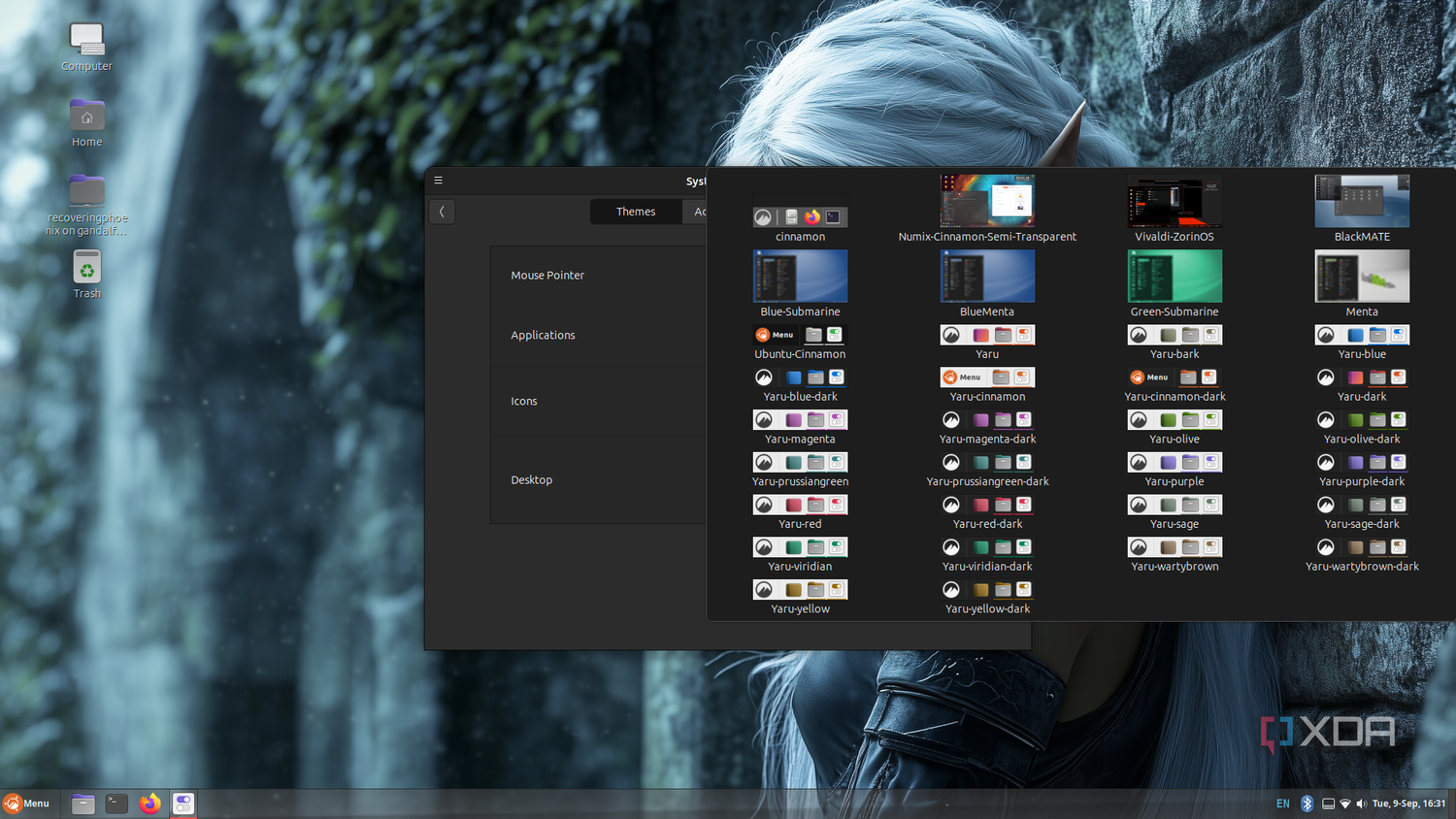 Ubuntu Cinnamon themes