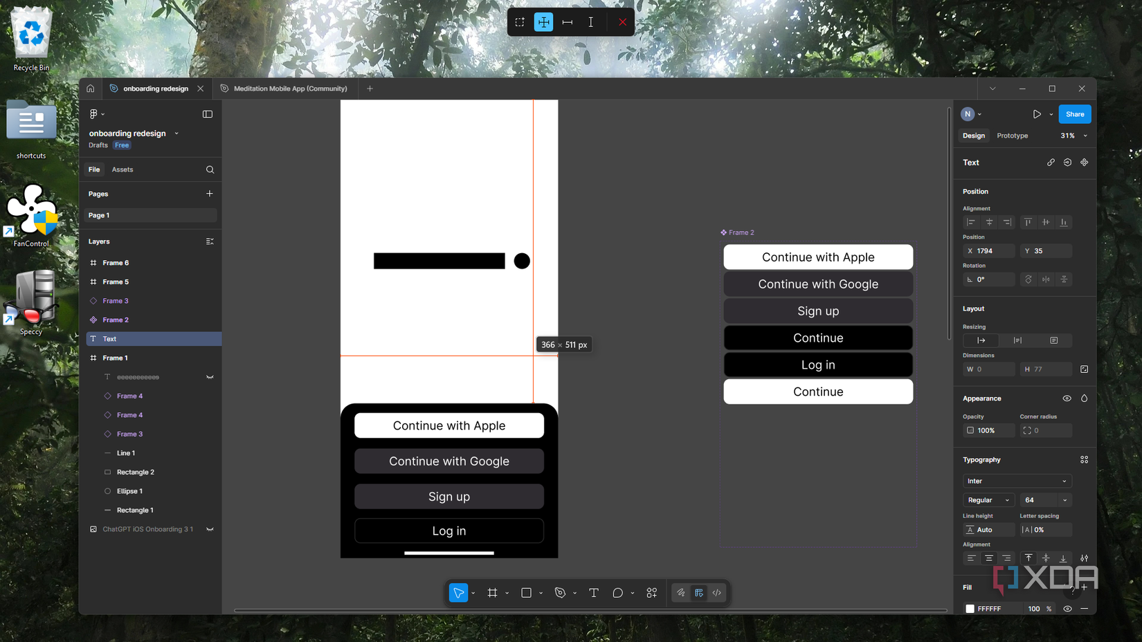 Using PowerToys Screen Ruler tool across Figma app