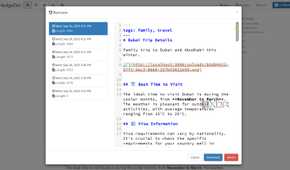 Version history in HedgeDoc