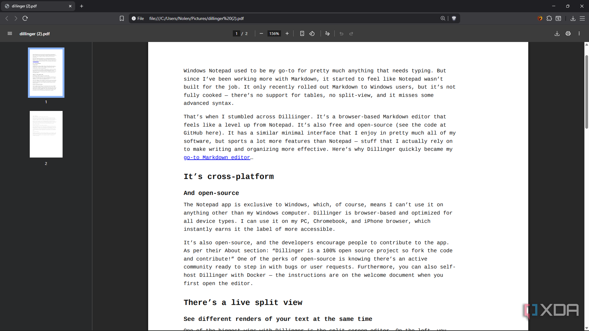 Browser Based Notepad This free browser-based Markdown editor replaced Windows Notepad for me