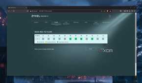 The VLAN interface in Zyxel's web UI