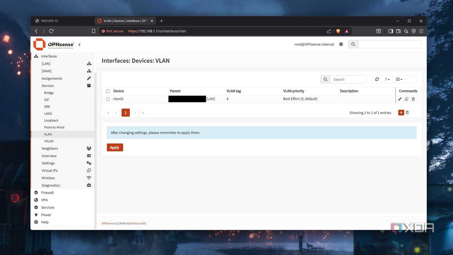 Configuring VLANs in OPNsense