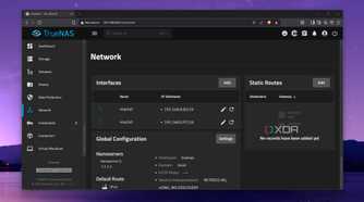 Two networks in TrueNAS