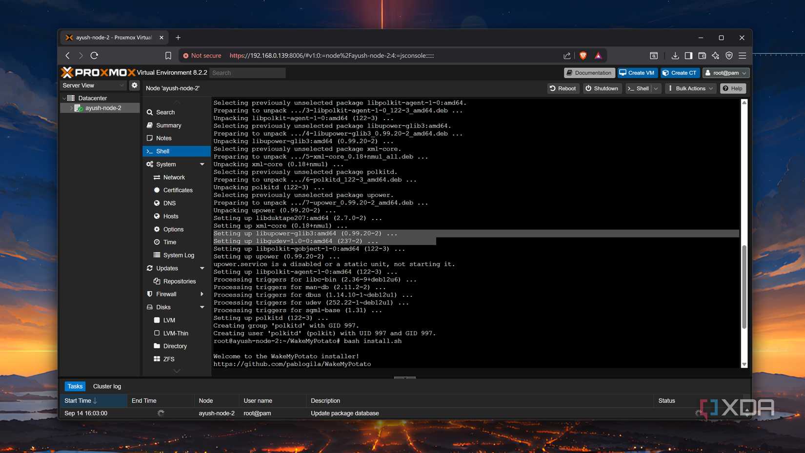 Installing WakeMyPotato on Proxmox