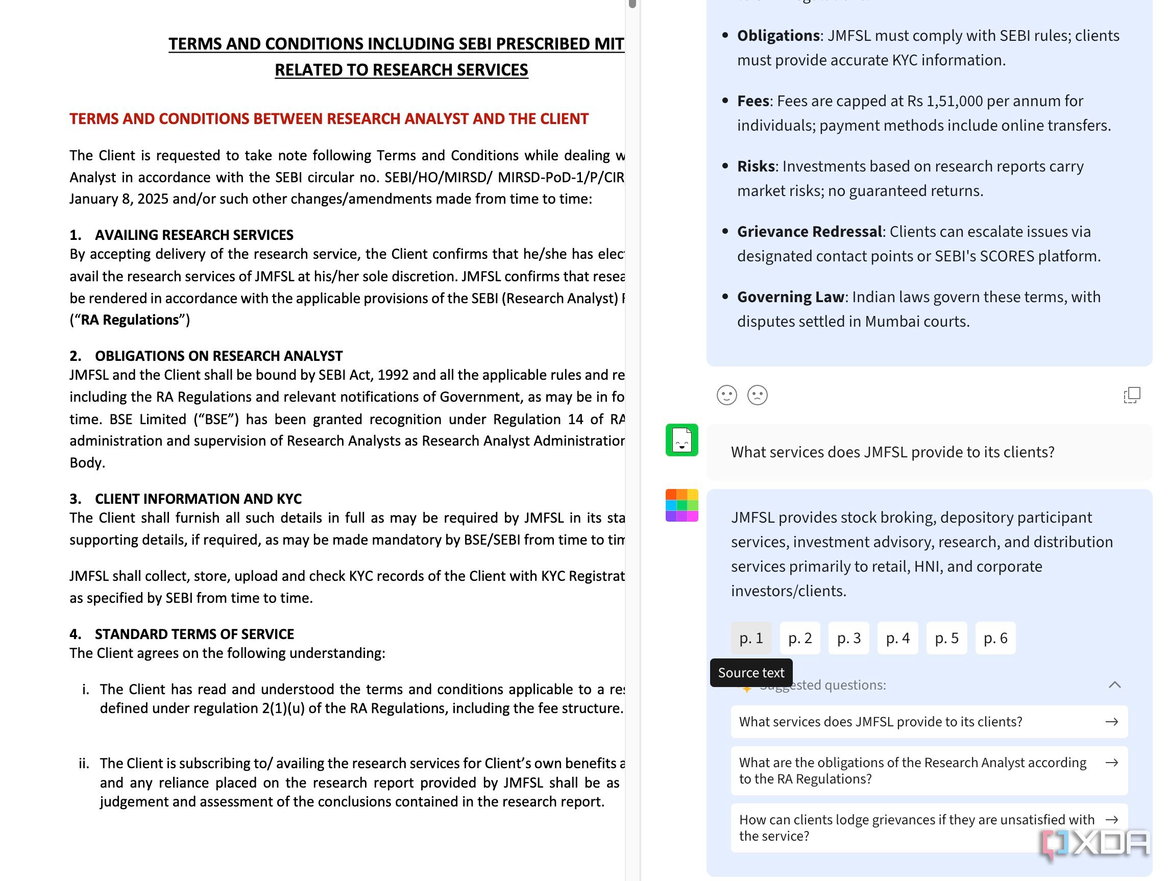 smallPDF AI summarizer