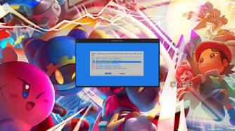 Screenshot of a Linux desktop showing the WinApps setup showing a list of officially supported applications installed on a Windows system that can be added to Linux