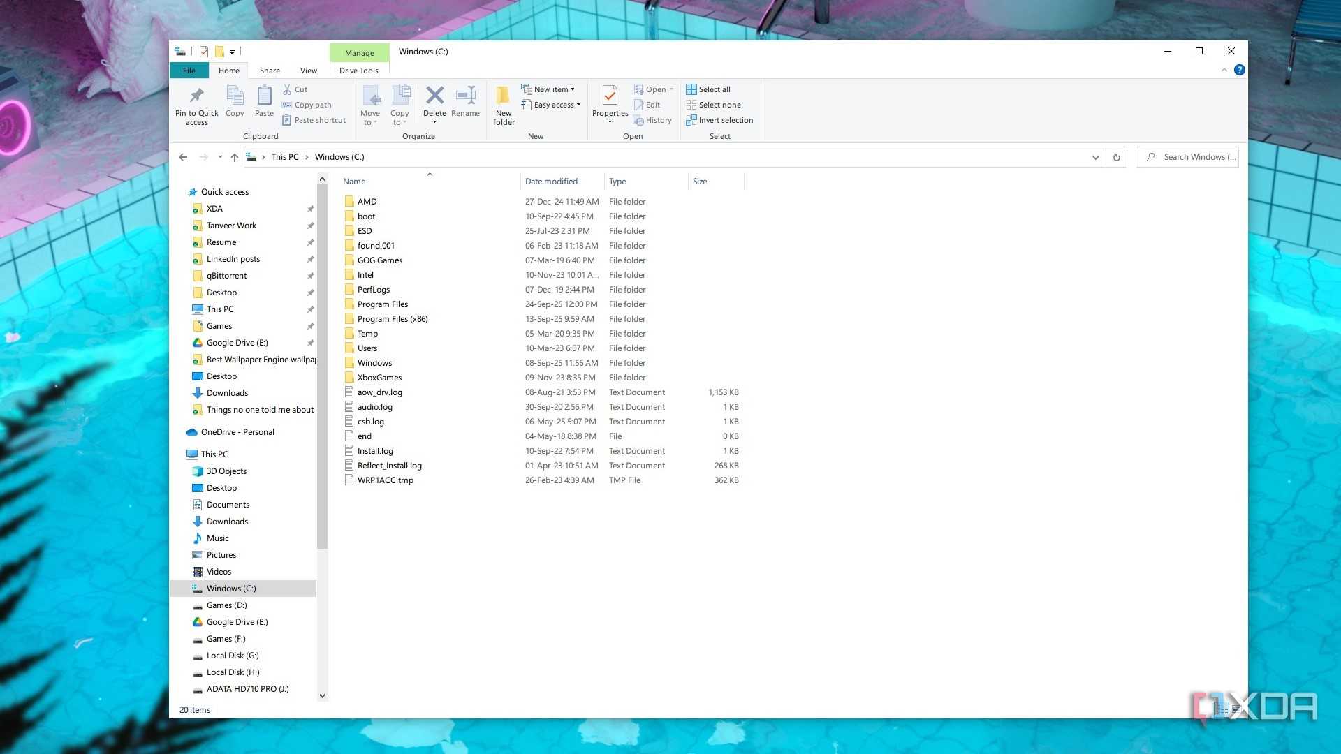Screenshot of Windows text rendering using MacType