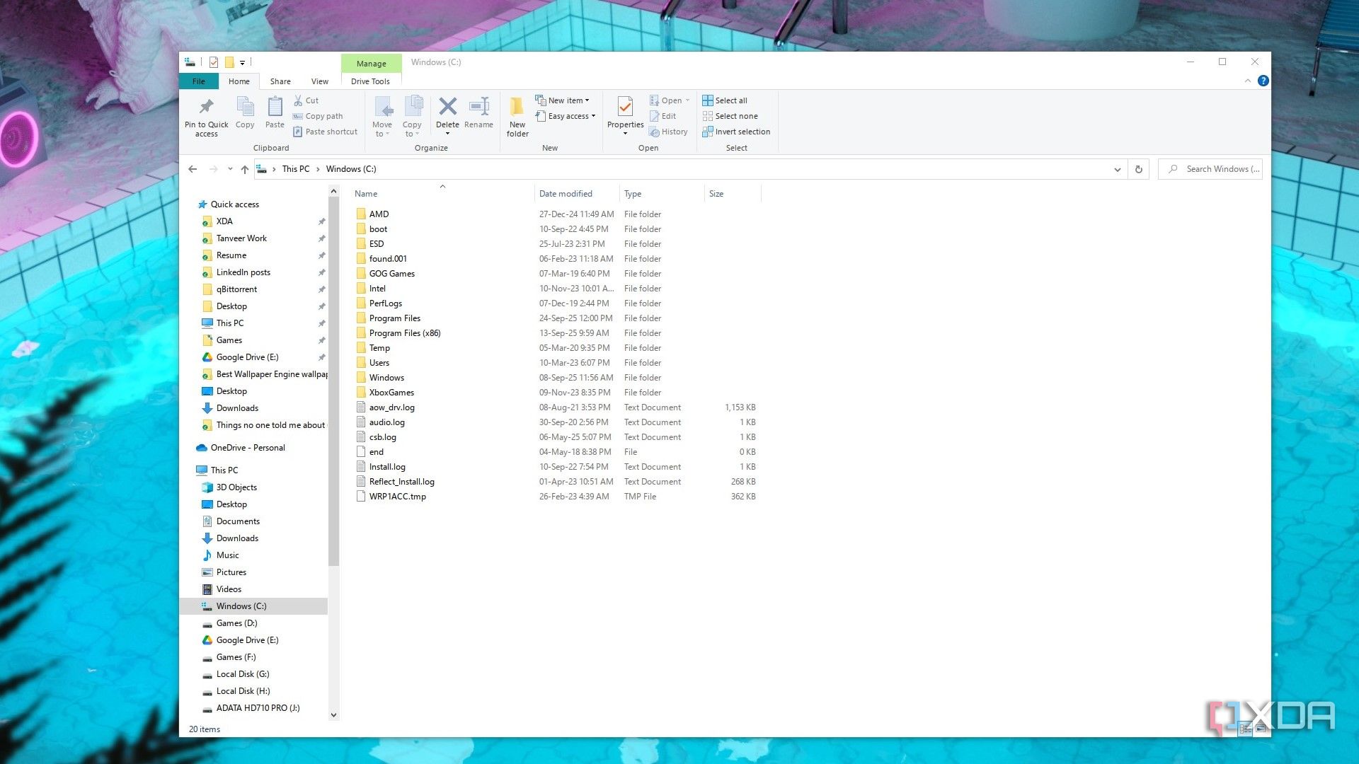 Screenshot of Windows text rendering using MacType