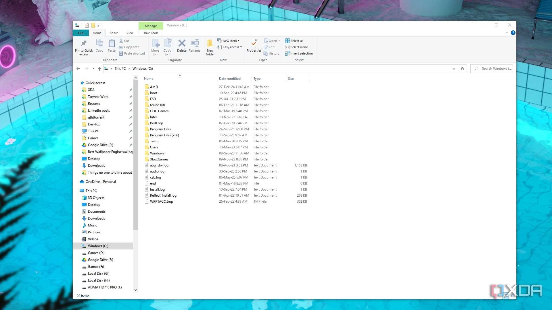 Screenshot of Windows text rendering using MacType