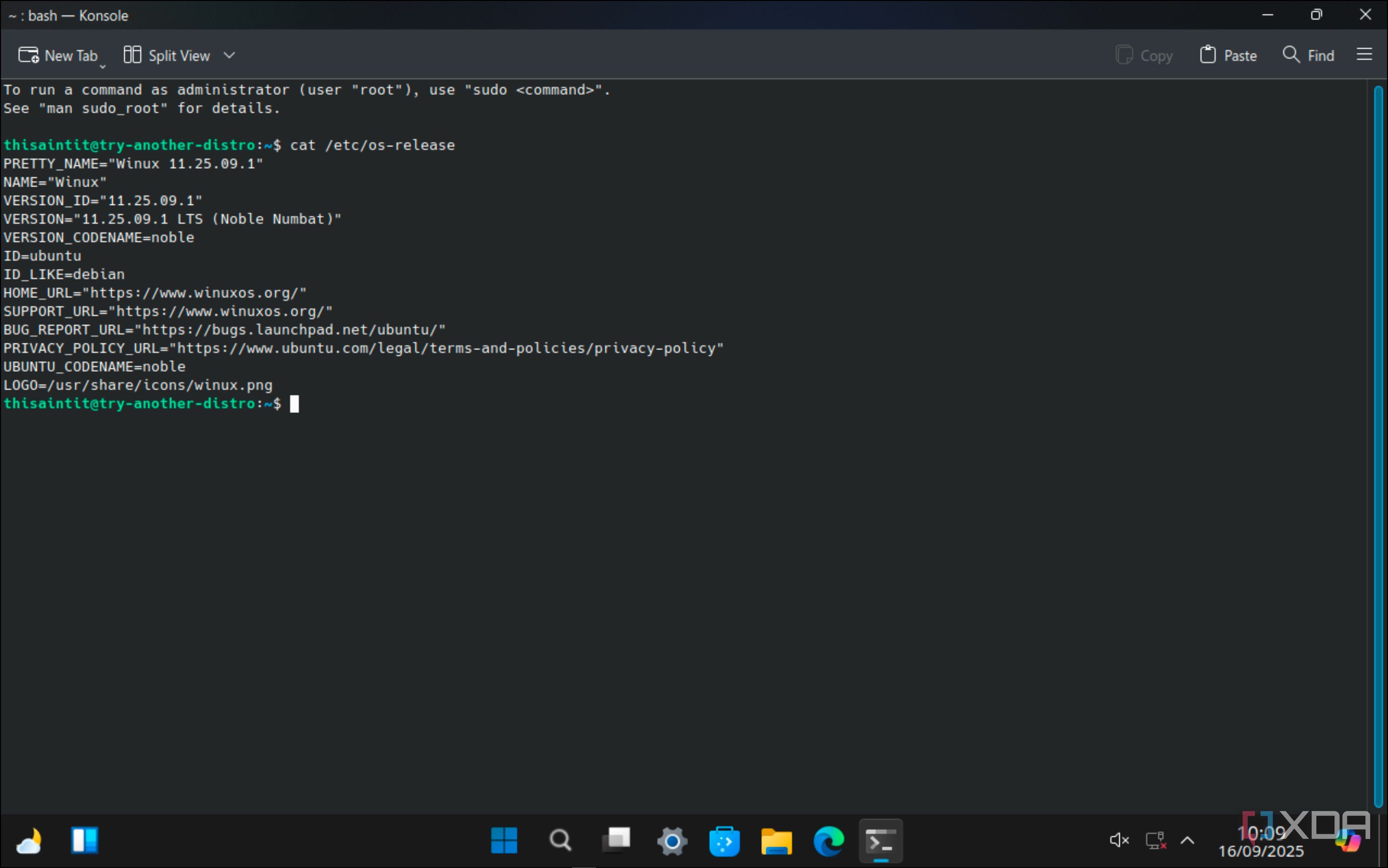 Winux Linux distro
