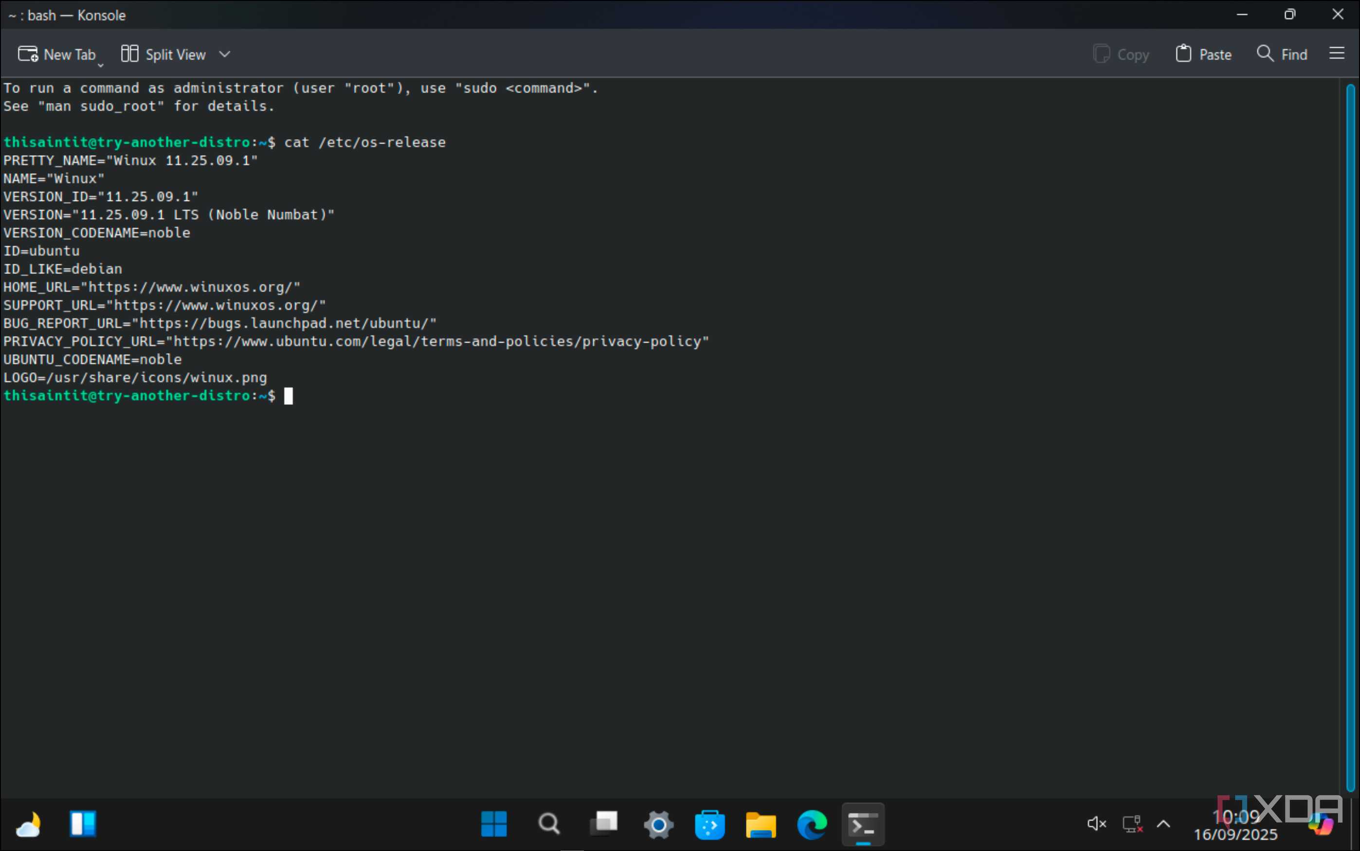 Winux Linux distro