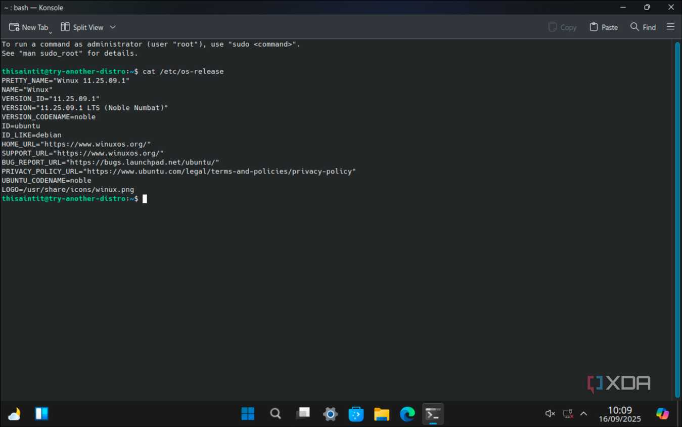 Winux Linux distro