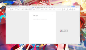 Screenshot of WPS Office for Windows running in Linux using WinApps