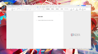 Screenshot of WPS Office for Windows running in Linux using WinApps