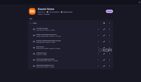screenshot of xiaomi home custom integration in home assistant