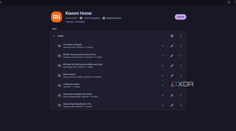 screenshot of xiaomi home custom integration in home assistant