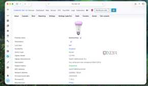 Philips Hue smart bulb set up as a Zigbee2mqtt device